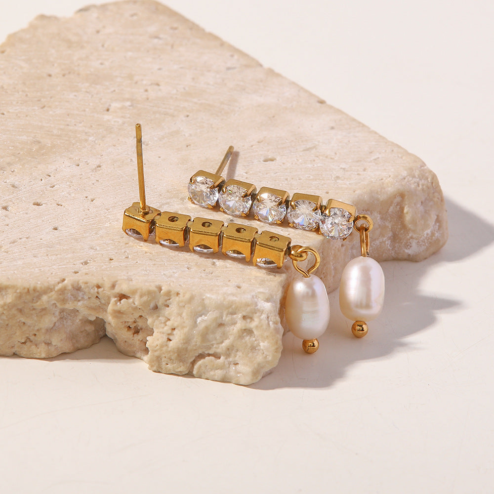 Pearl Spark Earrings