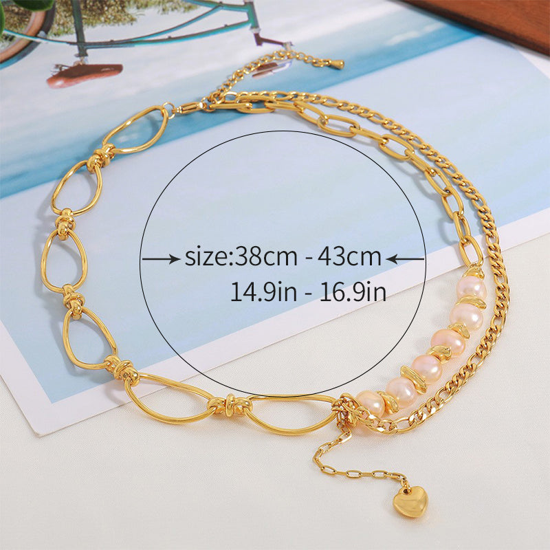 Elegant Pearl Layered Necklace
