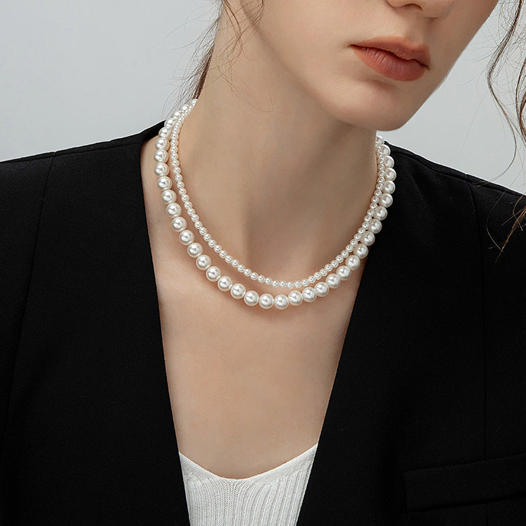 Classic Pearl Beaded Necklace