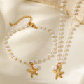 Sweet Starfish Necklace Set