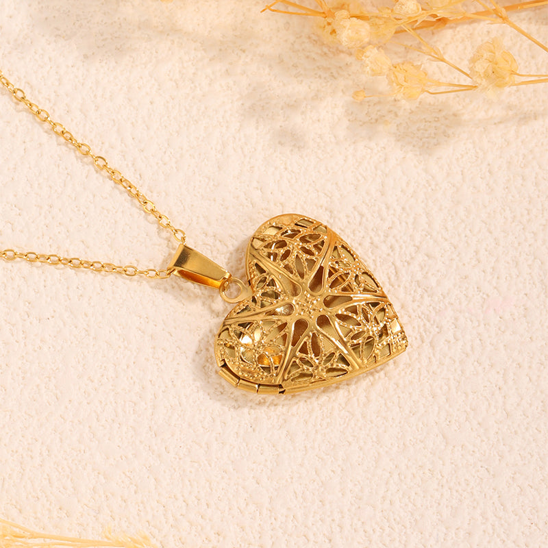 Vintage Heart Locket Necklace