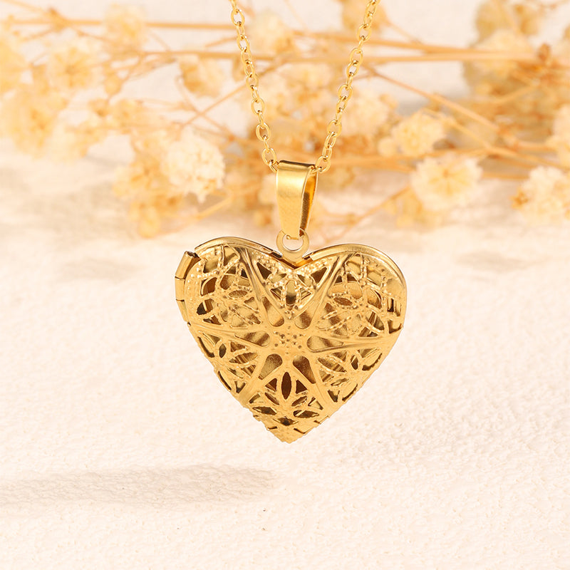 Vintage Heart Locket Necklace