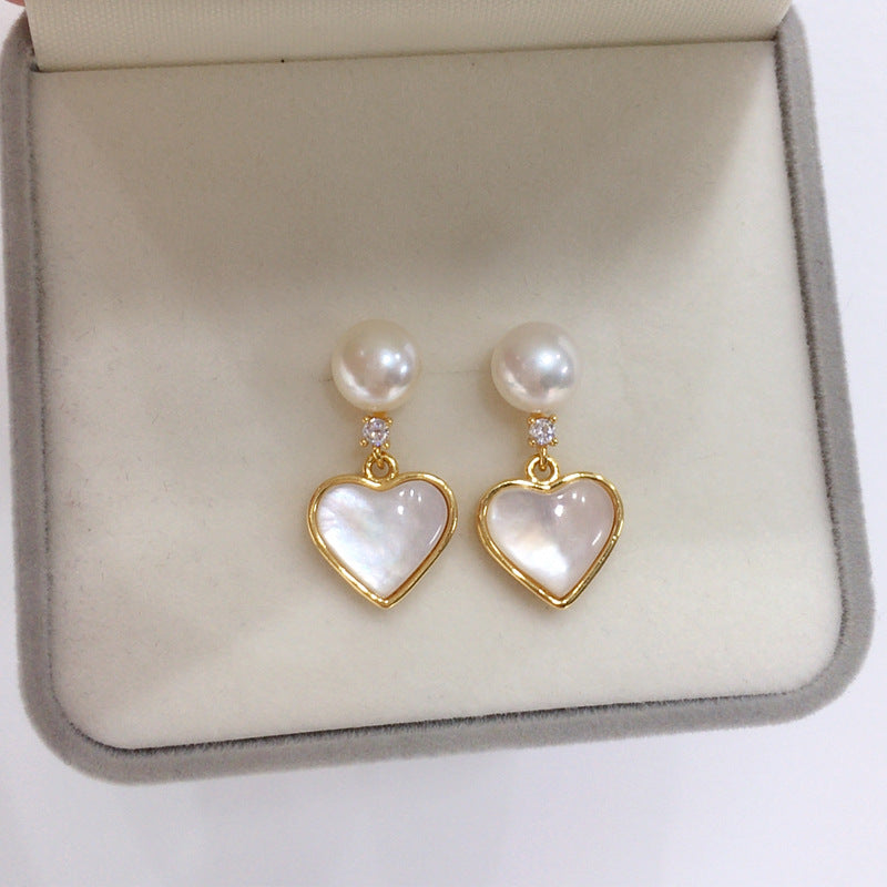 The Heart of Pearl Earrings