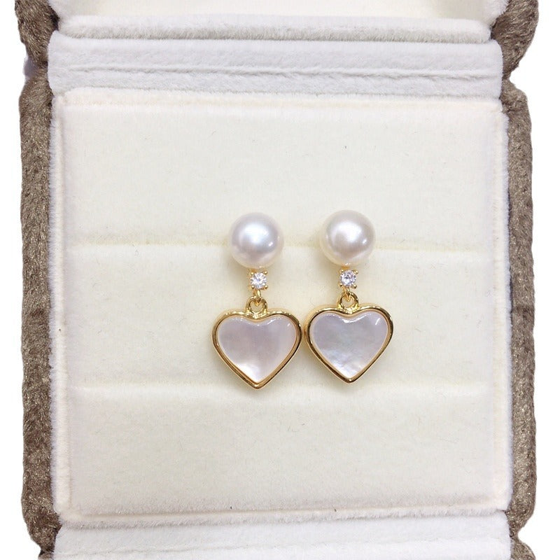 The Heart of Pearl Earrings