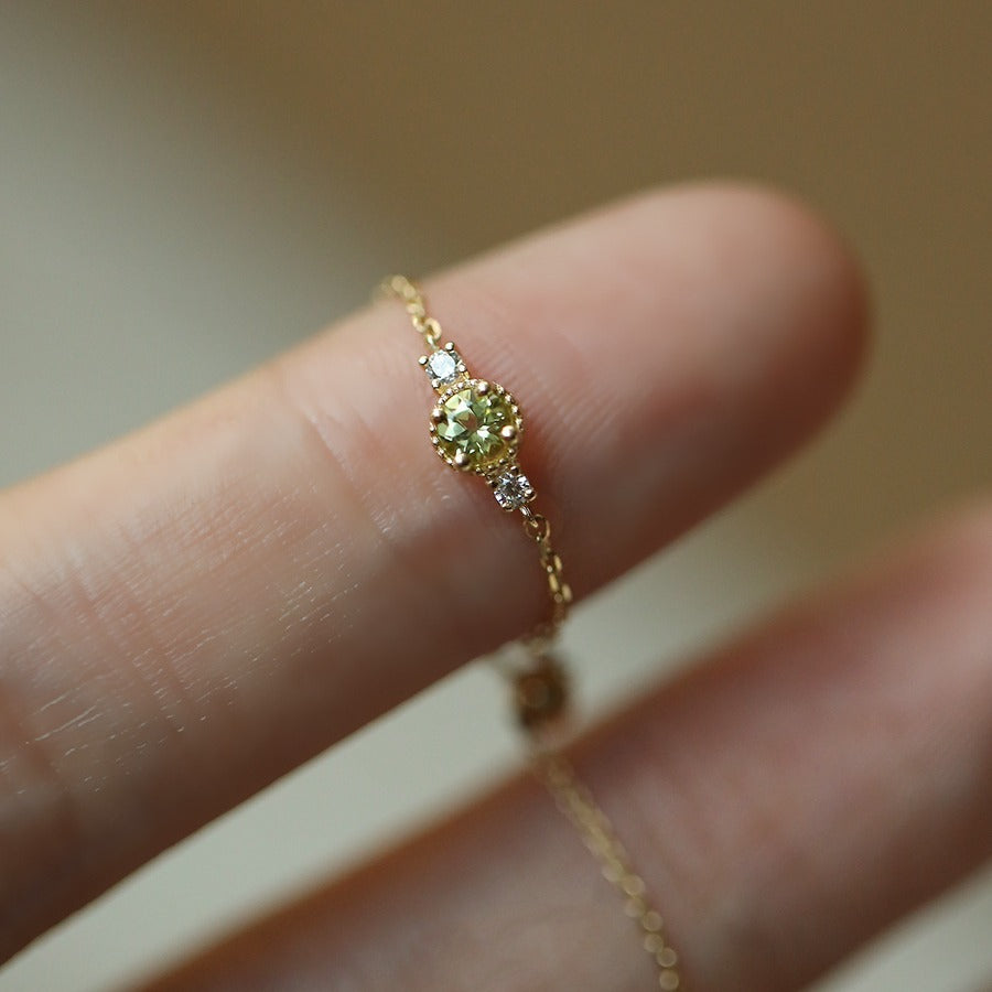 Jasmine Olive Chain Ring