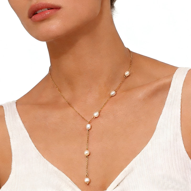 Pearl Cascade Necklace