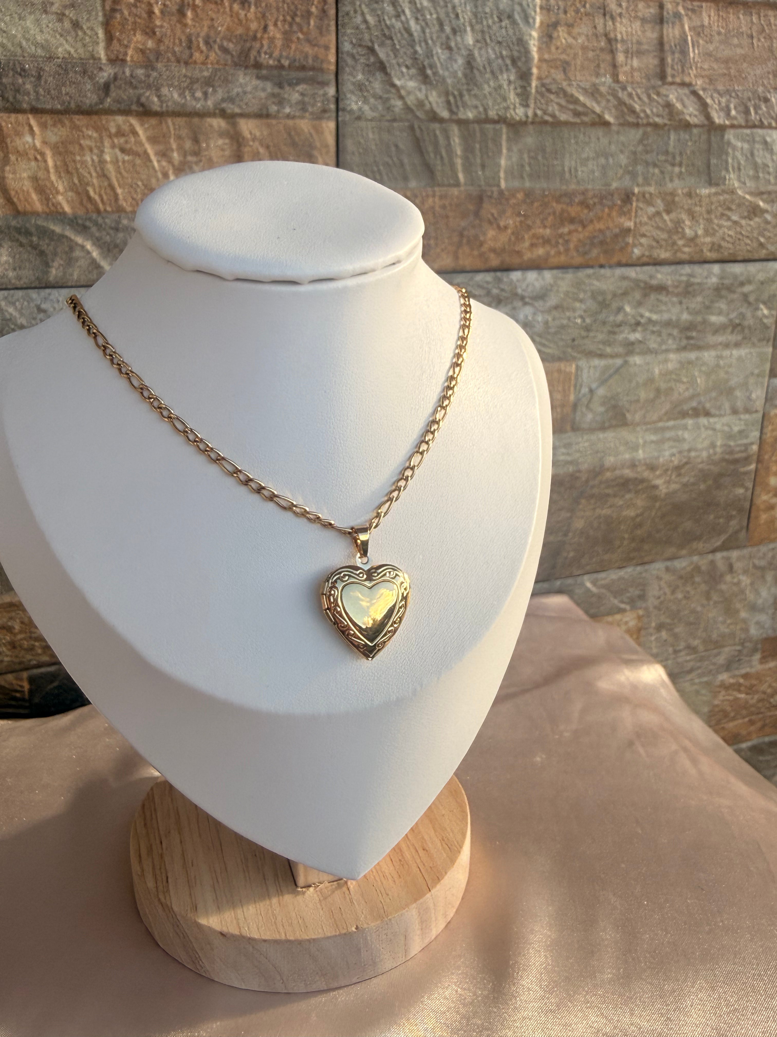 Classic Heart Locket Necklace