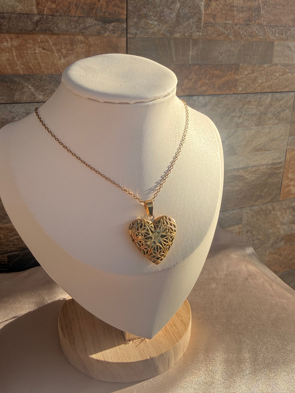 Vintage Heart Locket Necklace