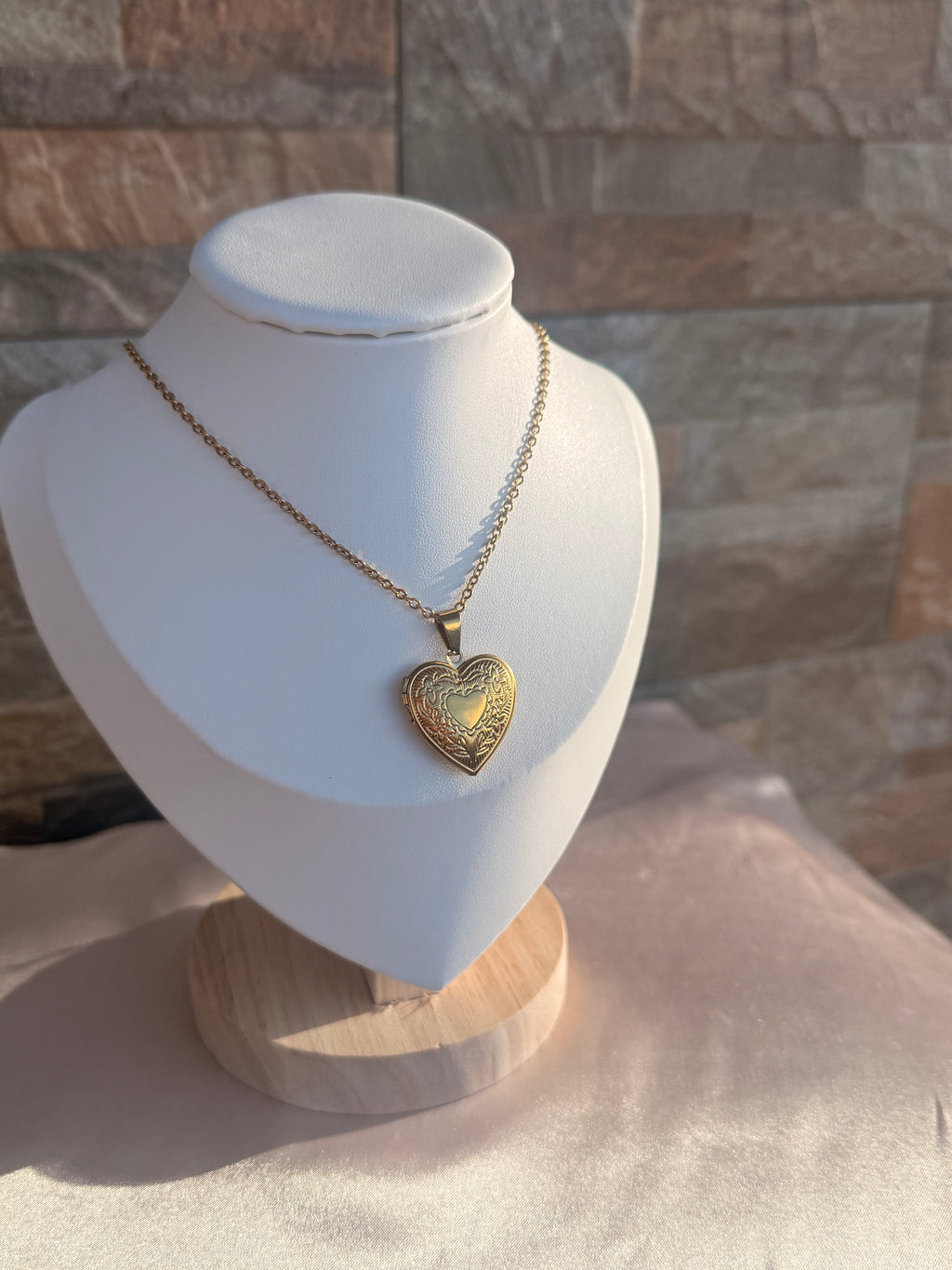 Statement Heart Locket Necklace