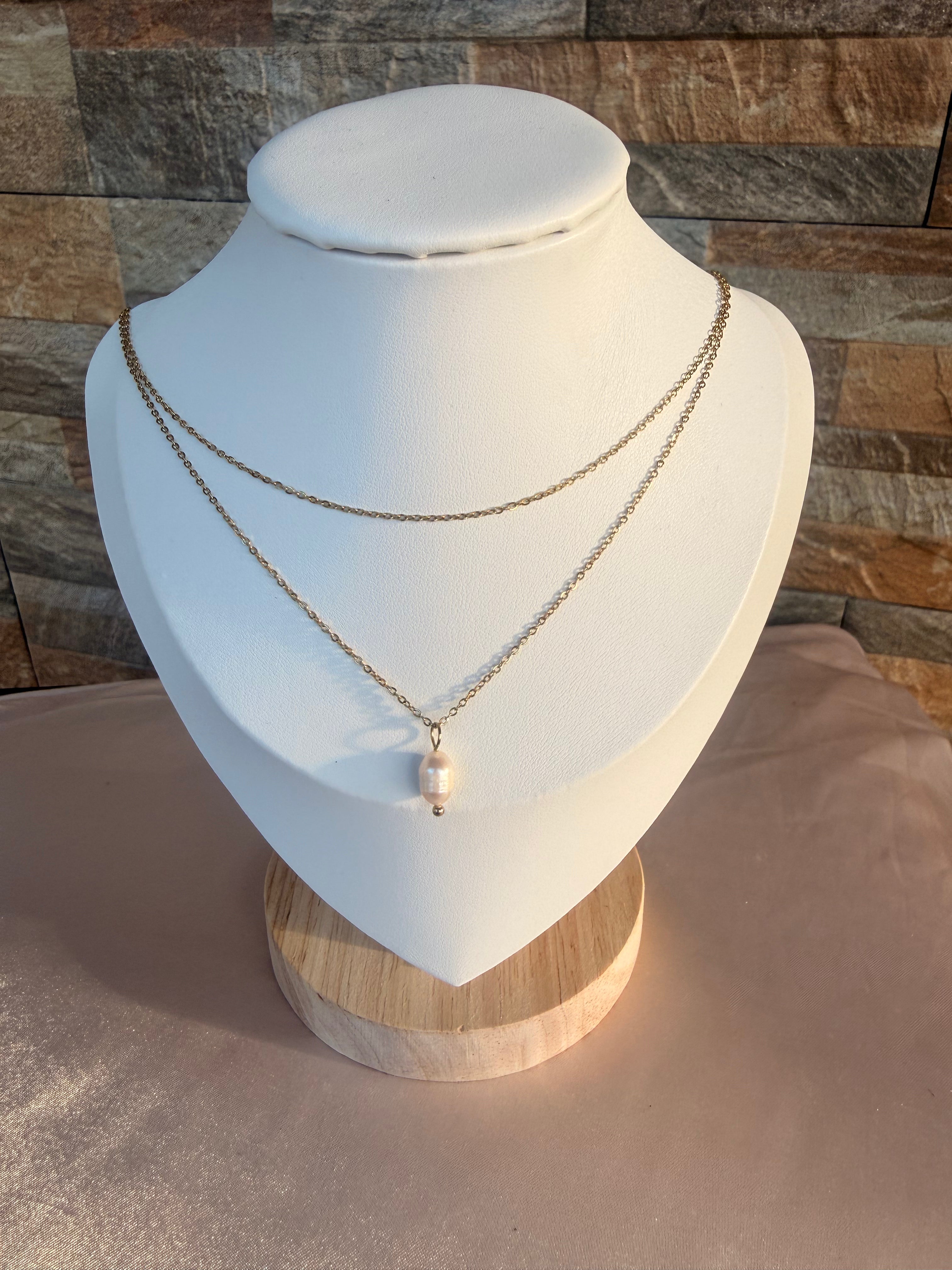 Three-Tier Pearl Necklace