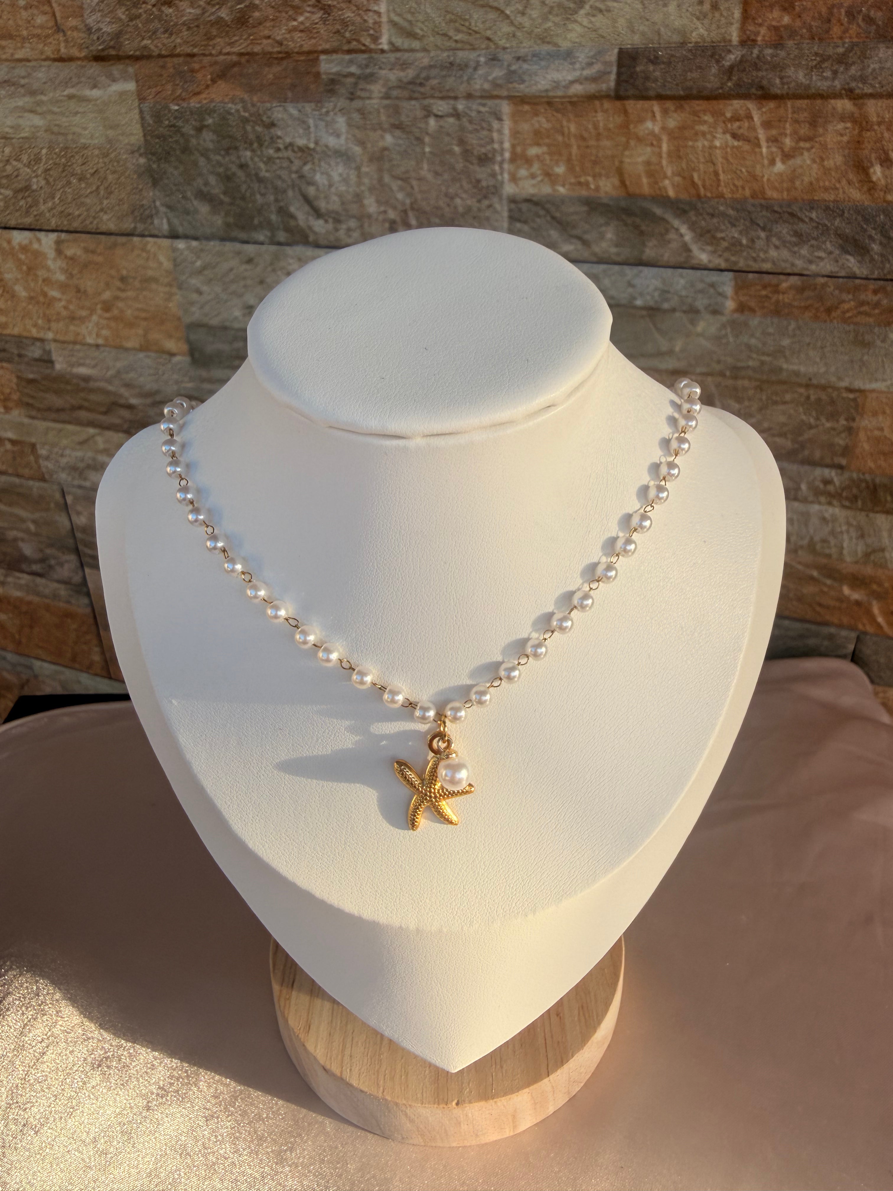 Sweet Starfish Necklace Set