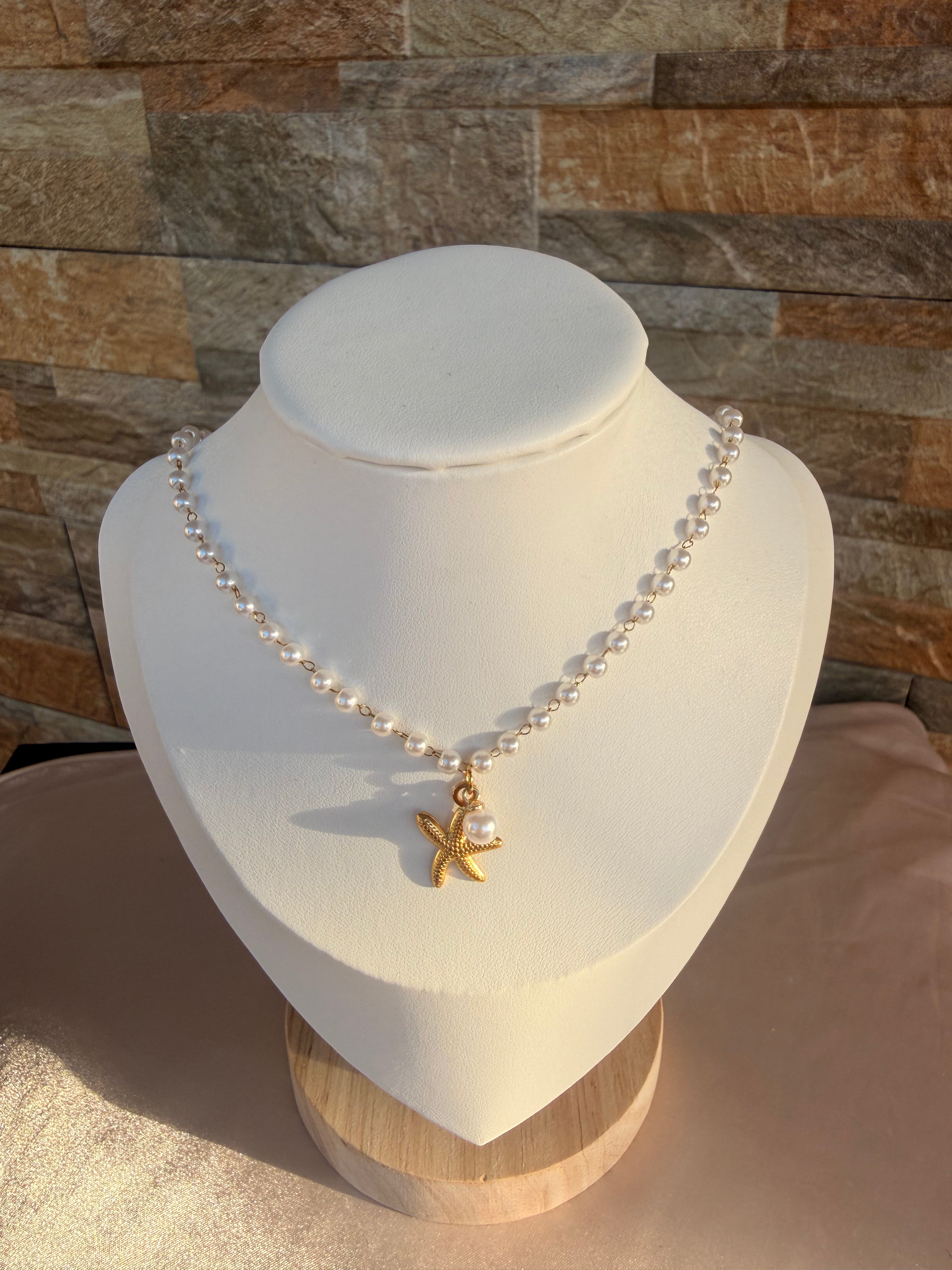 Sweet Starfish Necklace Set