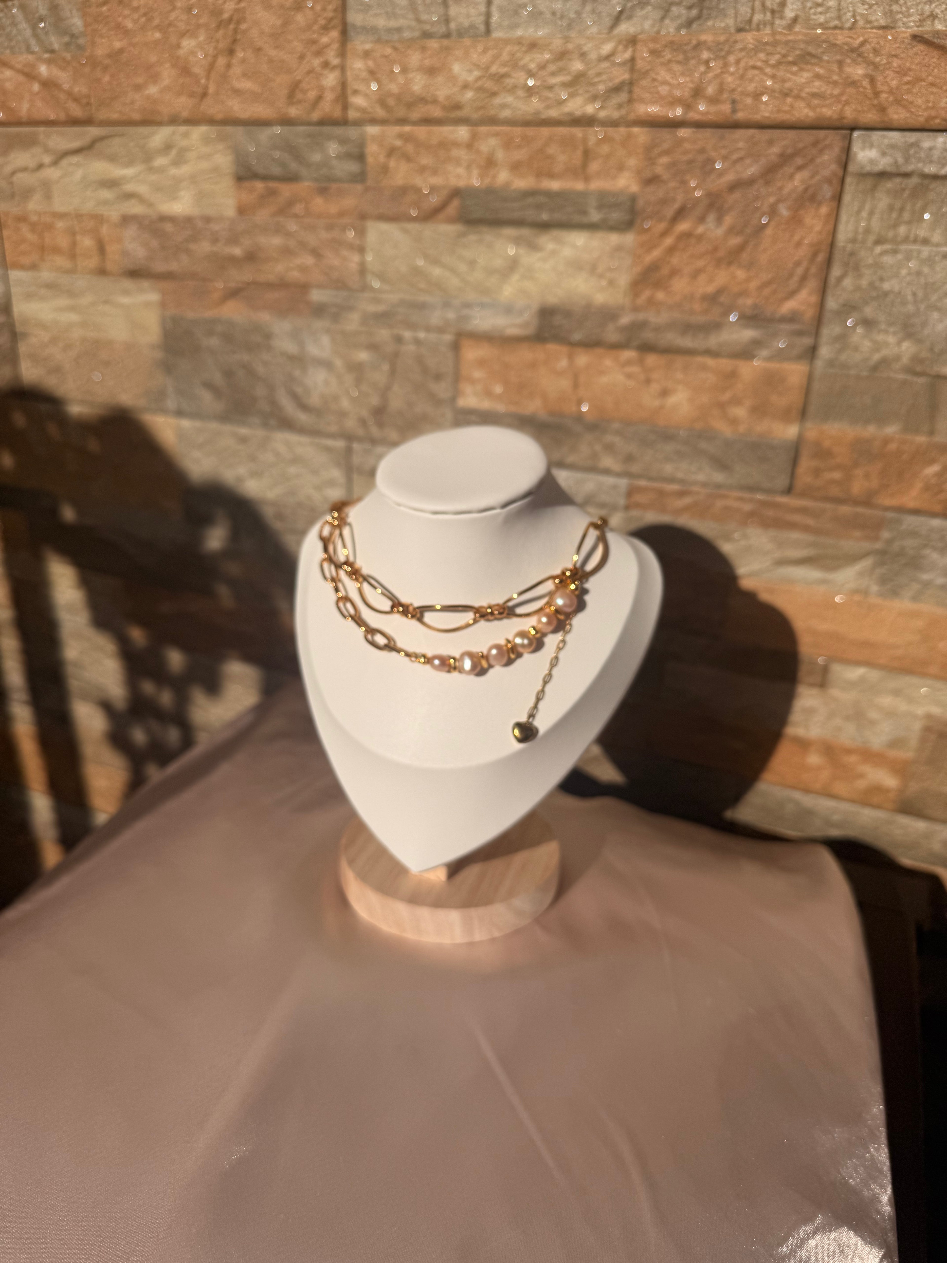 Elegant Pearl Layered Necklace