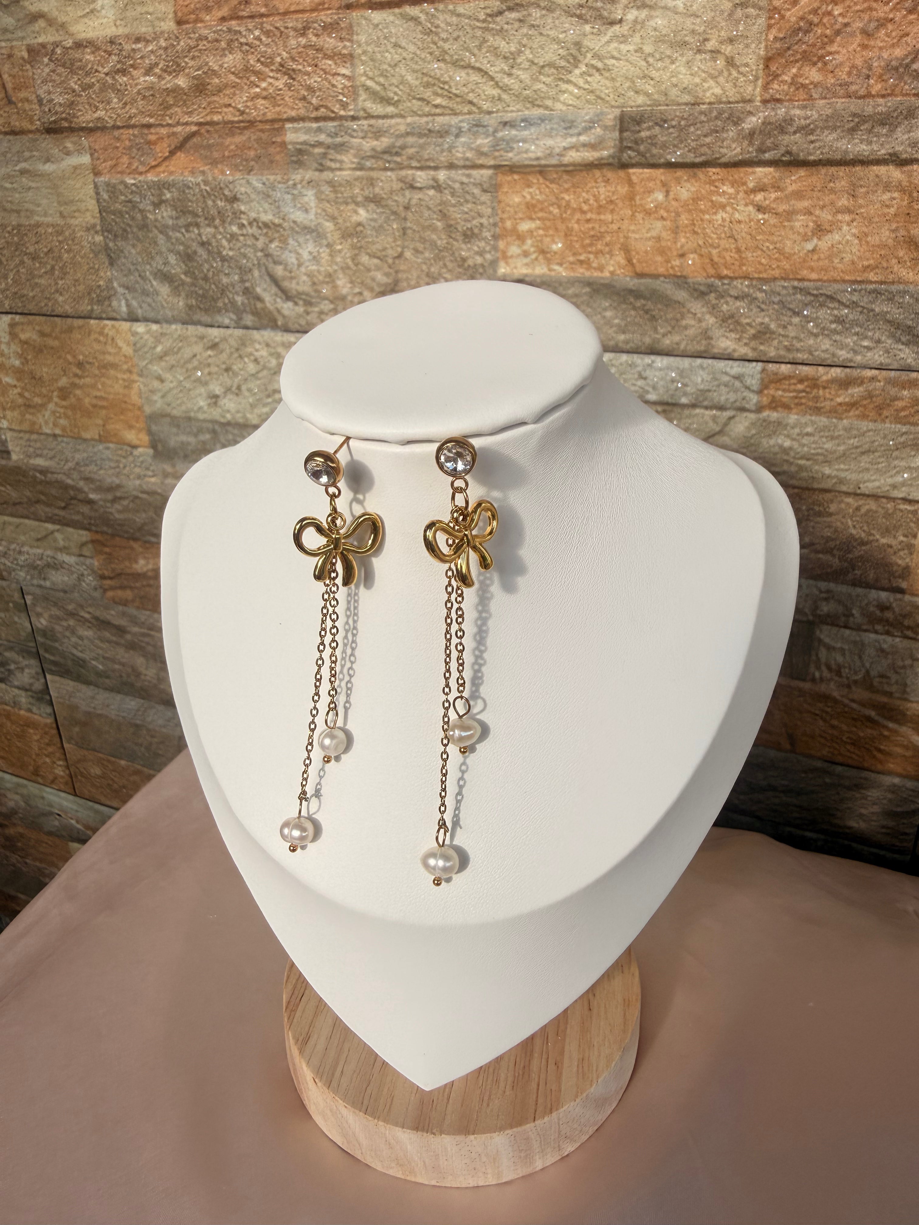 Ribbon Bow Earrings