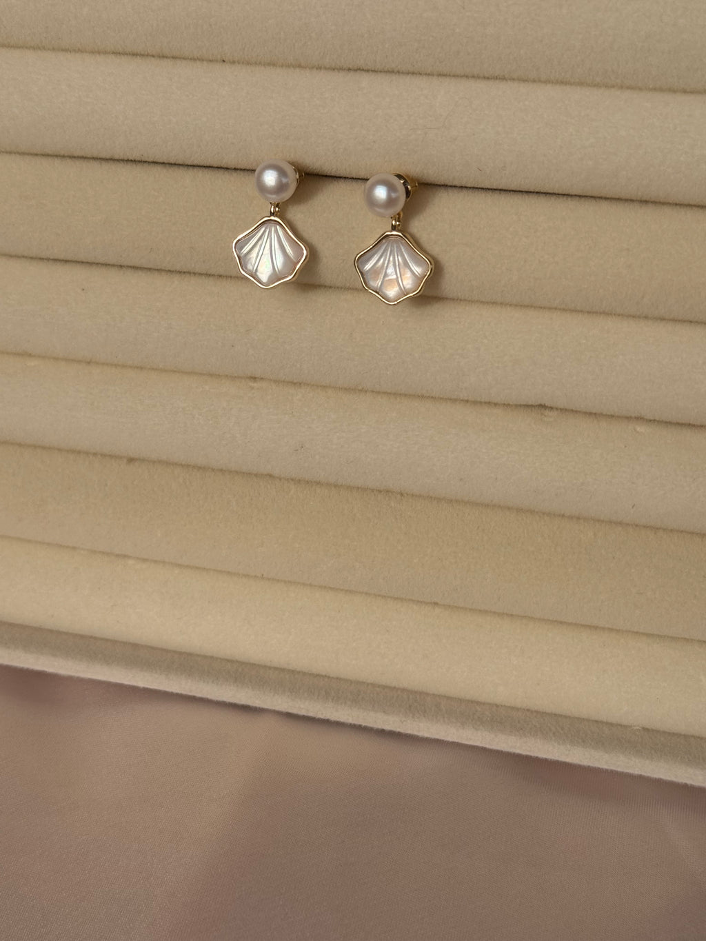 Luna Mother of Pearl Studs