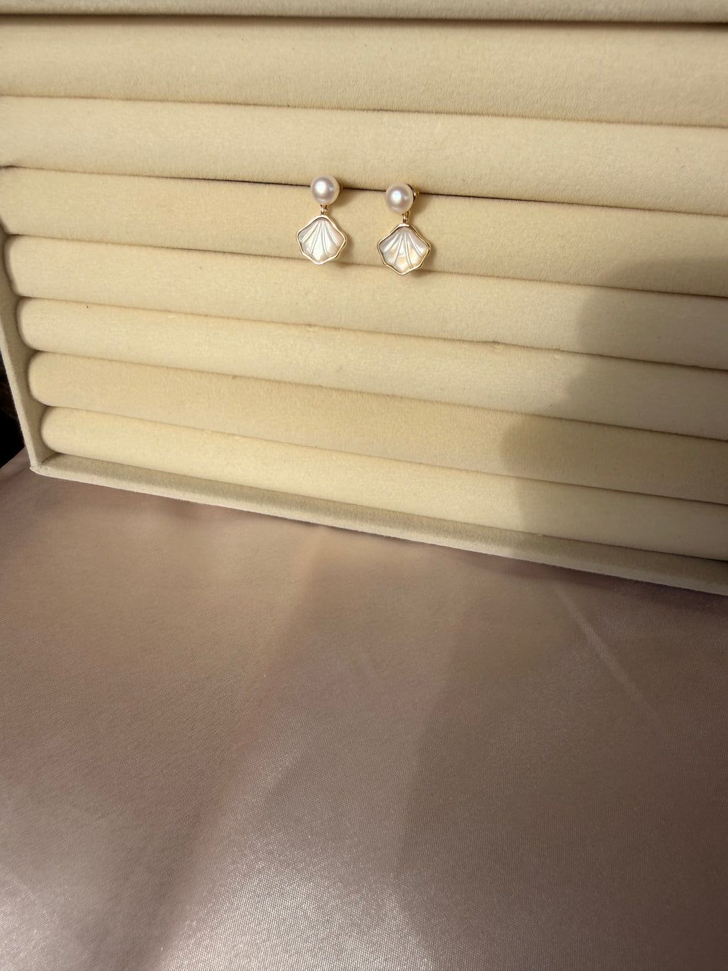 Luna Mother of Pearl Studs