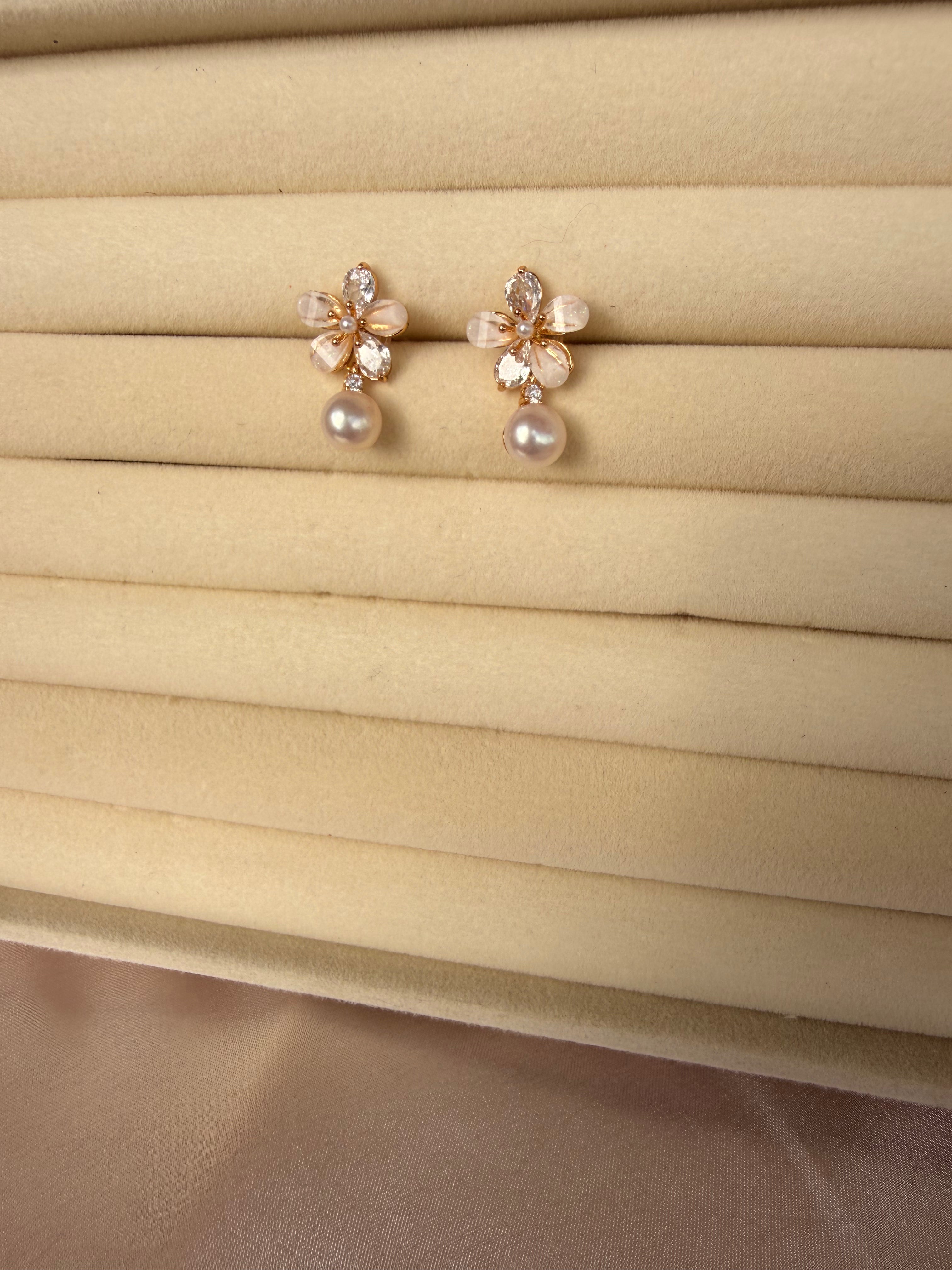 Blossom Pearl Studs