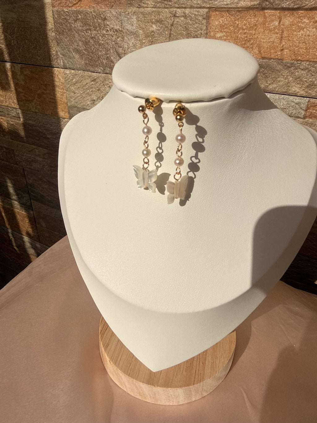 Aurora Butterfly Pearl Earrings