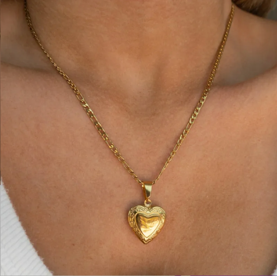Classic Heart Locket Necklace
