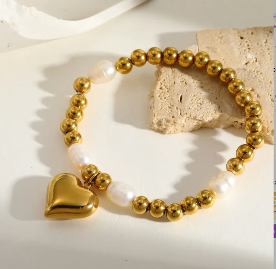 Golden Heart Bracelet