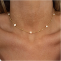 Aurora Pearl Geo Necklace